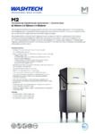 cover page of the Washtech M2 Professional Passthrough Dishwasher specification sheet pdf