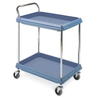 Metro BC2636.2D.MB 2 Tier Ledge Polymer Utility Cart