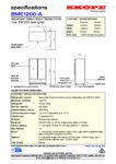 cover page of the Skope TME1000N-AC 2 Door Chiller with Lit Sign specification sheet pdf