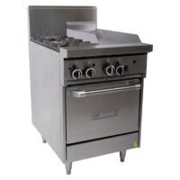 Garland GF24-2G12L-NG Combination Range with Space Saver Oven
