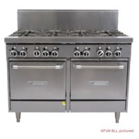Garland GF48-6G12LL-NG 6 Burner Combination Range with 2 Space Saver Ovens