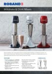 cover page of the Roband DM21R Milkshake Mixer Red Brochure