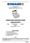 cover page of the Roband F15 Single Pan Fryer specification sheet pdf