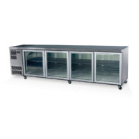 Skope CL800-4SW 4 Glass Door Undercounter Chiller