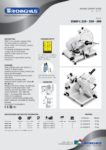 cover page of the Rheninghaus Slicer – Belt Driven 220mm diameter blade specification sheet pdf