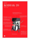cover page of the Bear KODIAK20 20 Litre Planetary Mixer specification sheet pdf