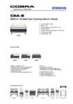 cover page of the Cobra C9A-B Gas Cooktop – Benchtop Model specification sheet pdf