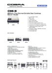 cover page of the Cobra C9B-B Gas Cooktop – Benchtop Model specification sheet pdf
