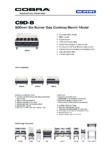 cover page of the Cobra C9D-B Gas Cooktop – Benchtop Model specification sheet pdf