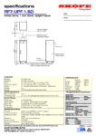 cover page of the Skope ReFlex 1 Solid Door Upright Freezer specification sheet pdf