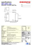 cover page of the Skope ReFlex 1 Solid Door Upright Fridge specification sheet pdf