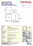 cover page of the Skope ReFlex 2 Solid Door Upright Fridge specification sheet pdf