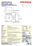 cover page of the ReFlex 2 Solid Door Upright GN 2/1 Compatible Fridge & Freezer specification sheet pdf
