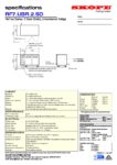 cover page of the Skope ReFlex 2 Solid Door Underbench GN 1/1 Compatible Fridge specification sheet pdf