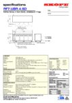 cover page of the Skope ReFlex 4 Solid Door Underbench GN 1/1 Compatible Fridge specification sheet pdf
