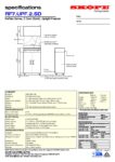 cover page of the Skope ReFlex 2 Solid Door Upright Freezer specification sheet pdf
