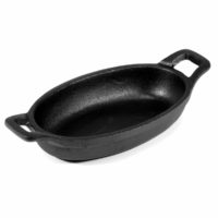 Cast Iron Mini Oval Au Gratin with Handles