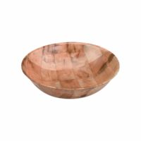 Chef Inox Round Salad Bowl (Woven Wood) ? 150Mm