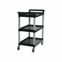 Unica Trolley 3 Tier Black 710X420X900Mm