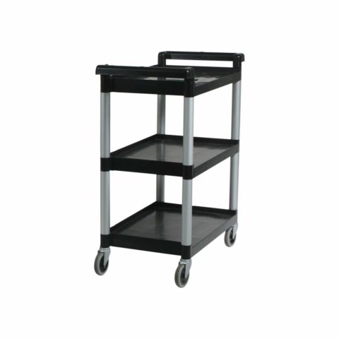 Unica Trolley 3 Tier Black 710X420X900Mm