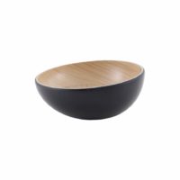 Zicco Echo Melamine Round Bowl Black/Birch ? 215?86.5mm