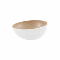 Zicco Echo Melamine Round Bowl White/Birch ? 215?86.5mm