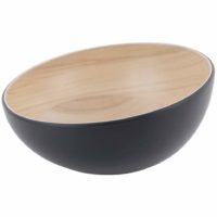 Zicco Echo Melamine Round Bowl Black/Birch ? 285x138mm