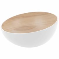 Zicco Echo Melamine Round Bowl White/Birch ? 285x138mm