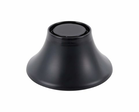Zicco Echo Melamine Pedistal Stand/Bowl Black ? 164x80mm