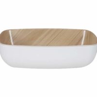 Zicco Echo Long Bowl ? White/Birch ? 176x108x55mm