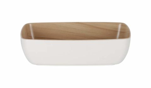 Zicco Echo Long Bowl ? White/Birch ? 265x162x75mm