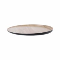 Zicco Echo Melamine Round Platter Black/Birch ? 300x26mm