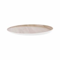 Zicco Echo Melamine Round Platter White/Birch ? 300x26mm