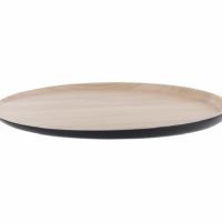 Zicco Echo Melamine Round Platter Black/Birch ? 329x26mm