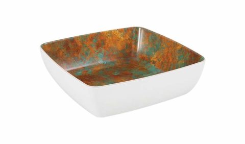 Zicco Patina Square Bowl ? White ? 165x165x55mm