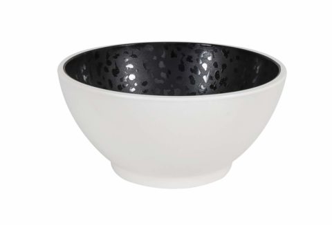 Zicco Dusk Round Bowl ? Black/White ? 210x100mm