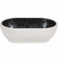 Zicco Dusk Oval Tray ? Black/White ? 176x108x55mm