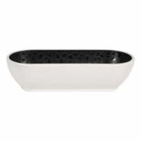 Zicco Dusk Oval Tray ? Black/White ? 265x108x70mm