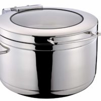 Chef Inox Induction Soup Station w/ Glass Lid