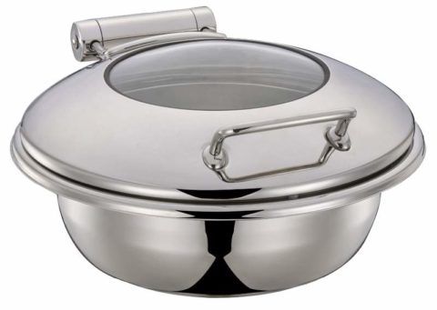 Chef Inox Ultra Chafer w/ Glass Lid ? Round Small