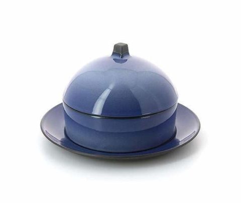 Revol Equinoxe Dim Sum Basket, Cloche & Under Liner Set  Citrus Blue