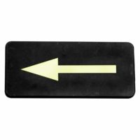 Generic Arrow Symbol Wall Sign (Gold On Black)