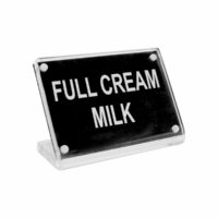 Chef Inox Buffet Sign- Acrylic W/S/S Magnet Plate ?Full Cream Mlk