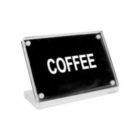 Chef Inox Buffet Sign- Acrylic W/S/S Magnet Plate ?Coffee?