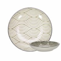 GUSTA Side Plate ø16,5cm Gray Waves