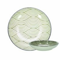 GUSTA Dinner Plate ø21.5cm Grey Waves