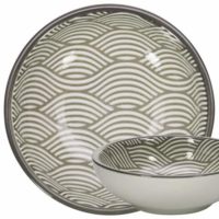GUSTA Dish ø9cm Gray Waves