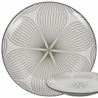 GUSTA Side Plate ø16,5cm Gray Wire Flower