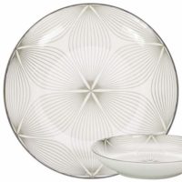 GUSTA Dinner Plate ø21.5cm Grey Wire Flower