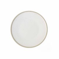 TABLEKRAFT SOHO ROUND PLATE WHITE PEBBLE 200mm